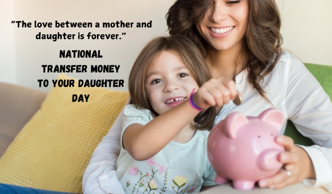 National Transfer Money to Your Daughter Day Quotes 2024